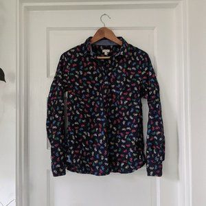 Talbots Bicycle Button Down Shirt Sz. S